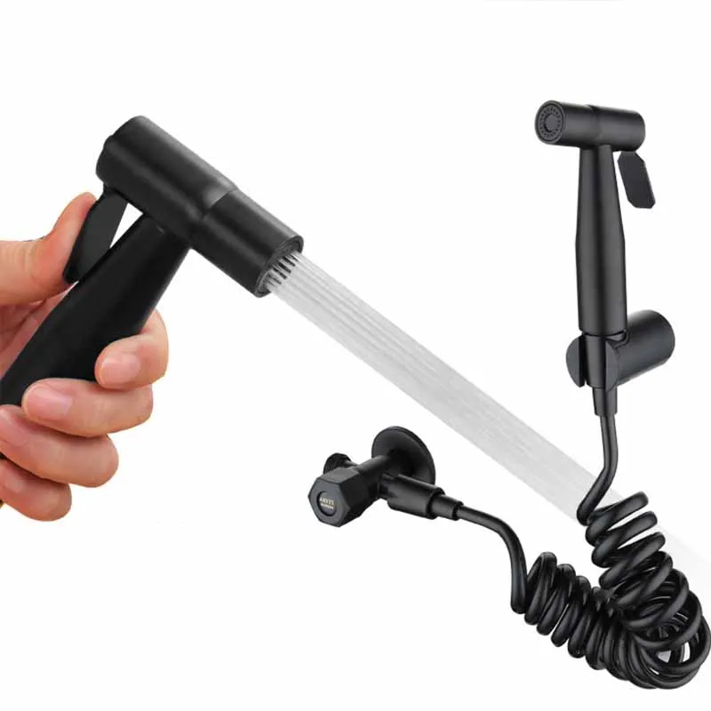 Black Portable Bidet Sprayer Stainless Steel Toilet Bidet Faucet for Bathroom hand sprayer shower head self cleaning
Black Portable Bidet Sprayer Stainless Steel Toilet Bidet Faucet for Bathroom hand sprayer shower head self cleaning