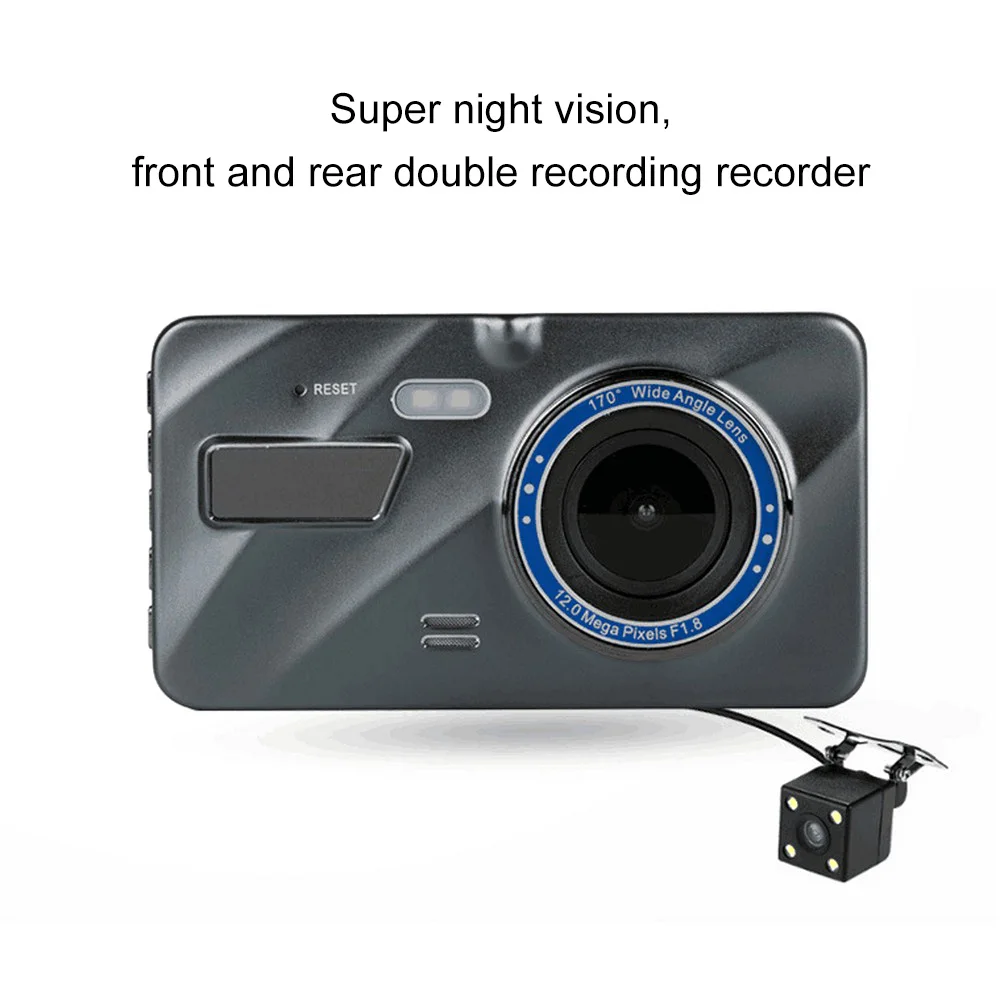 Car Driving Recorder 4 Inch Dual Lens 1080P HD Car DVR Rearview Video Dash Cam Recorder Camera Night Vision Loop Recording
Car Driving Recorder 4 Inch Dual Lens 1080P HD Car DVR Rearview Video Dash Cam Recorder Camera Night Vision Loop Recording