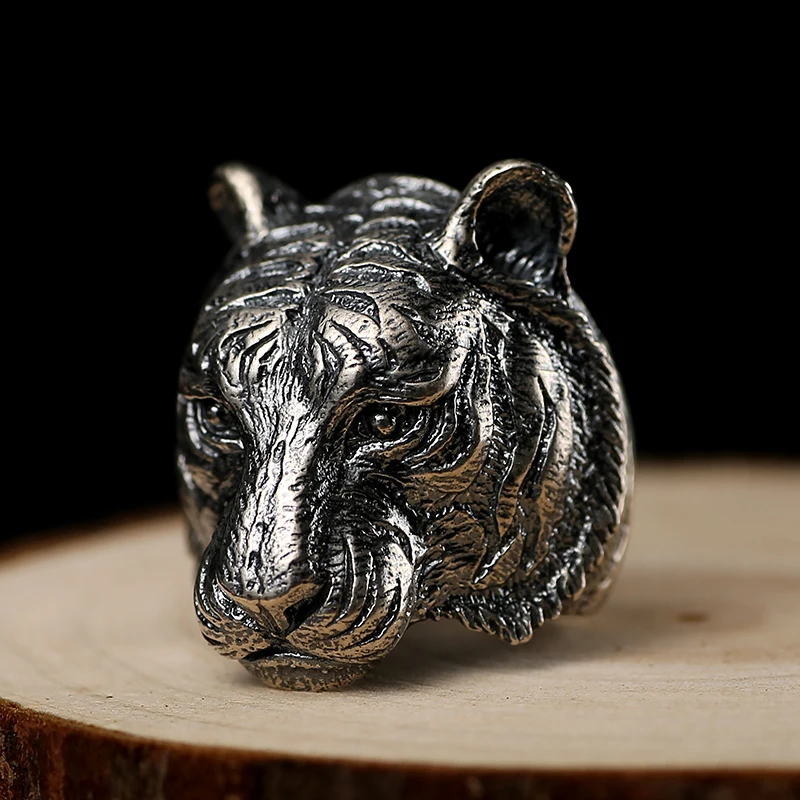 Zabra Аутентичные стерлингового серебра 925 Прохладный Тигр большое кольцо для Для