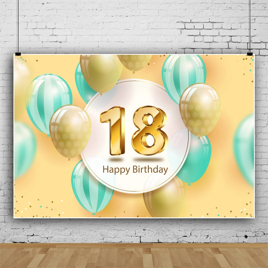 Laeacco Gold Balloon Dots 18th Birthday Background For Photography Yellow Portrait Customized Poster Photo Backdrop Photostudio
Laeacco Gold Balloon Dots 18th Birthday Background For Photography Yellow Portrait Customized Poster Photo Backdrop Photostudio