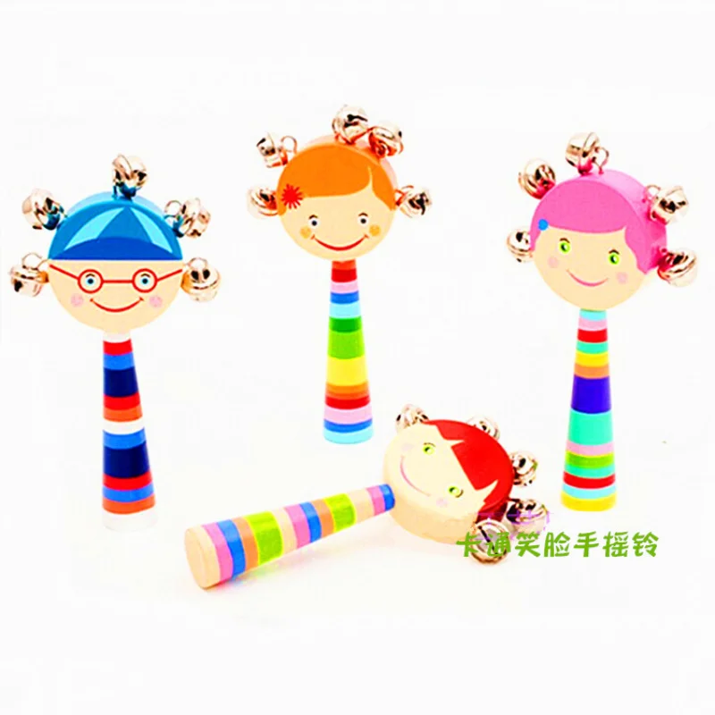 Wooden Cartoon Smiley Face Rattle Wooden Baby Rattle Bed Bell Early Education Toy Sensory Infant Developmental Toy 0-12 Months
Wooden Cartoon Smiley Face Rattle Wooden Baby Rattle Bed Bell Early Education Toy Sensory Infant Developmental Toy 0-12 Months