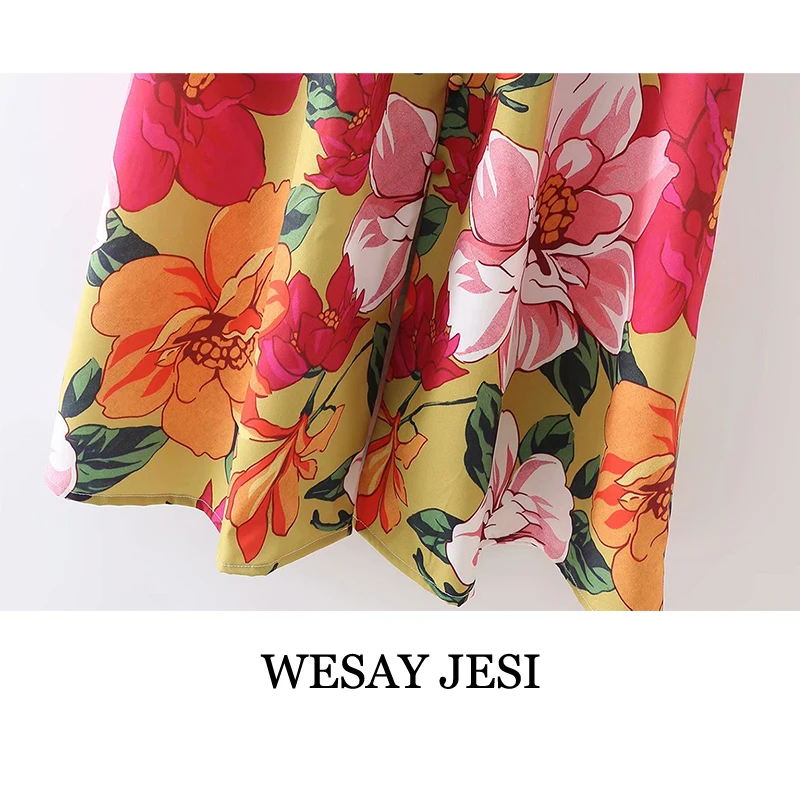 WESAY JESI Summer Dress Fashion Dresses For Women 2021 Casual Short Sleeve Female Flower Print Single-Breasted Split Holiday
WESAY JESI Summer Dress Fashion Dresses For Women 2021 Casual Short Sleeve Female Flower Print Single-Breasted Split Holiday