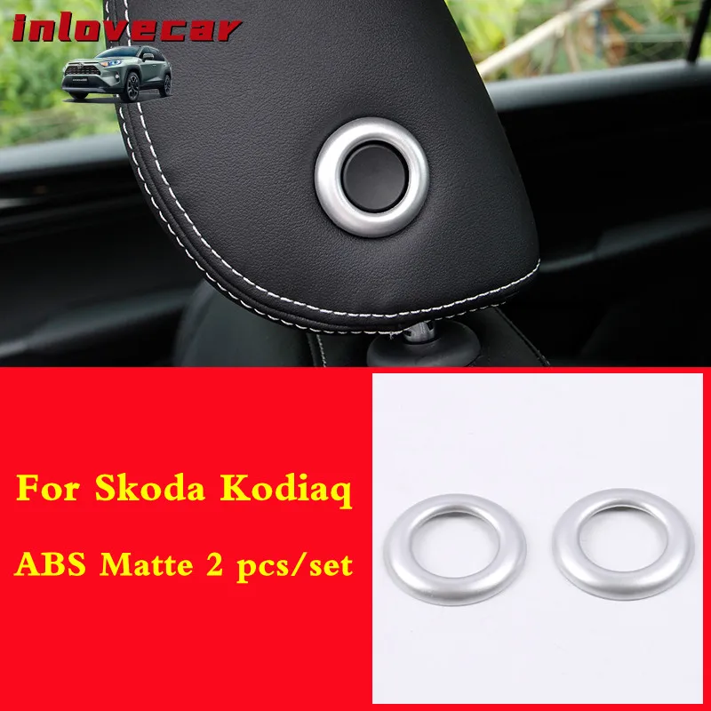 For Skoda Kodiaq 2017-2019 Seat arona Accessories interior Headrest Adjustment knob cover chrome car-styling trim decoration
For Skoda Kodiaq 2017-2019 Seat arona Accessories interior Headrest Adjustment knob cover chrome car-styling trim decoration