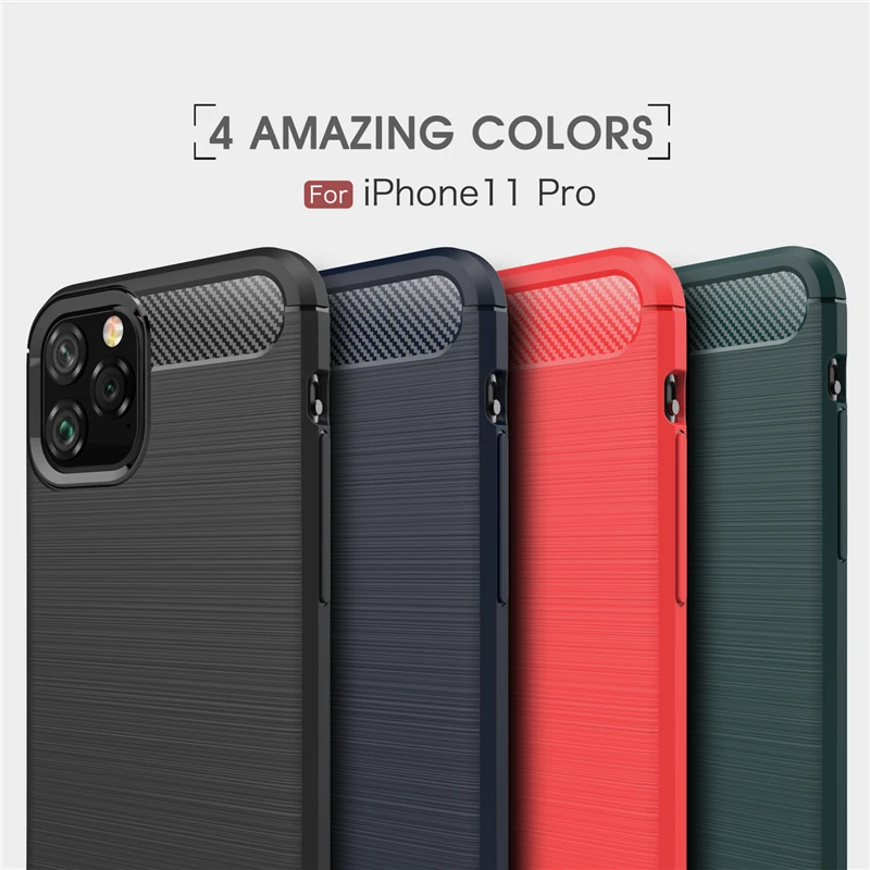 For iphone 11 Pro Case Cover Shockproof Bumper Carbon Fiber Case For iphone 11 Pro Silcone Phone Case For iphone 11 Pro Coque
For iphone 11 Pro Case Cover Shockproof Bumper Carbon Fiber Case For iphone 11 Pro Silcone Phone Case For iphone 11 Pro Coque