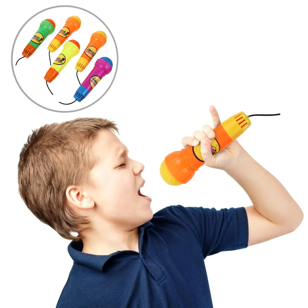 5Pcs Simulation Music Microphone Models Echo Mic Toys Children Toys for Kids Girls Boys Gift (Random Color)
5Pcs Simulation Music Microphone Models Echo Mic Toys Children Toys for Kids Girls Boys Gift (Random Color)