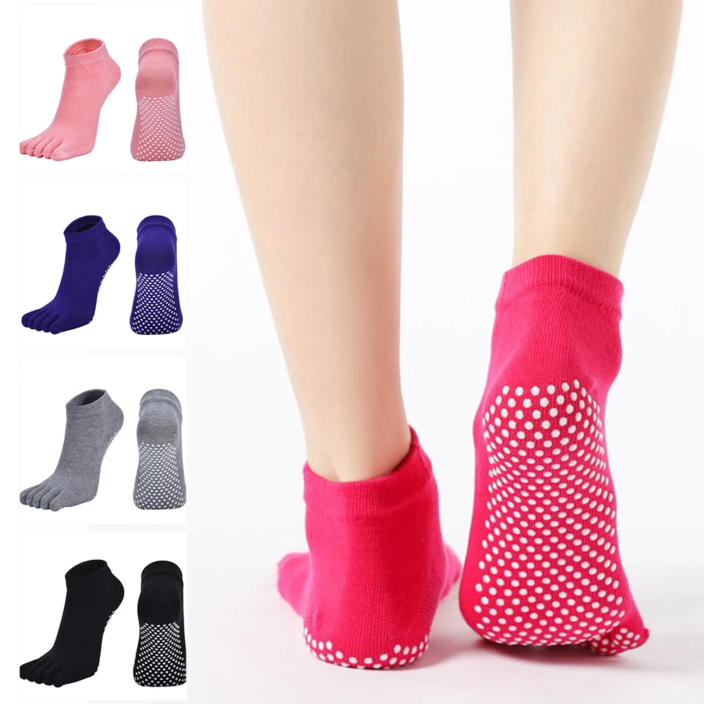 1 Pair Sports Yoga Socks for Women Full Toe Non-Slip Sticky Grips Low Rise Five Toe Socks for Yoga Pilates Barre Dance Ballet
1 Pair Sports Yoga Socks for Women Full Toe Non-Slip Sticky Grips Low Rise Five Toe Socks for Yoga Pilates Barre Dance Ballet
