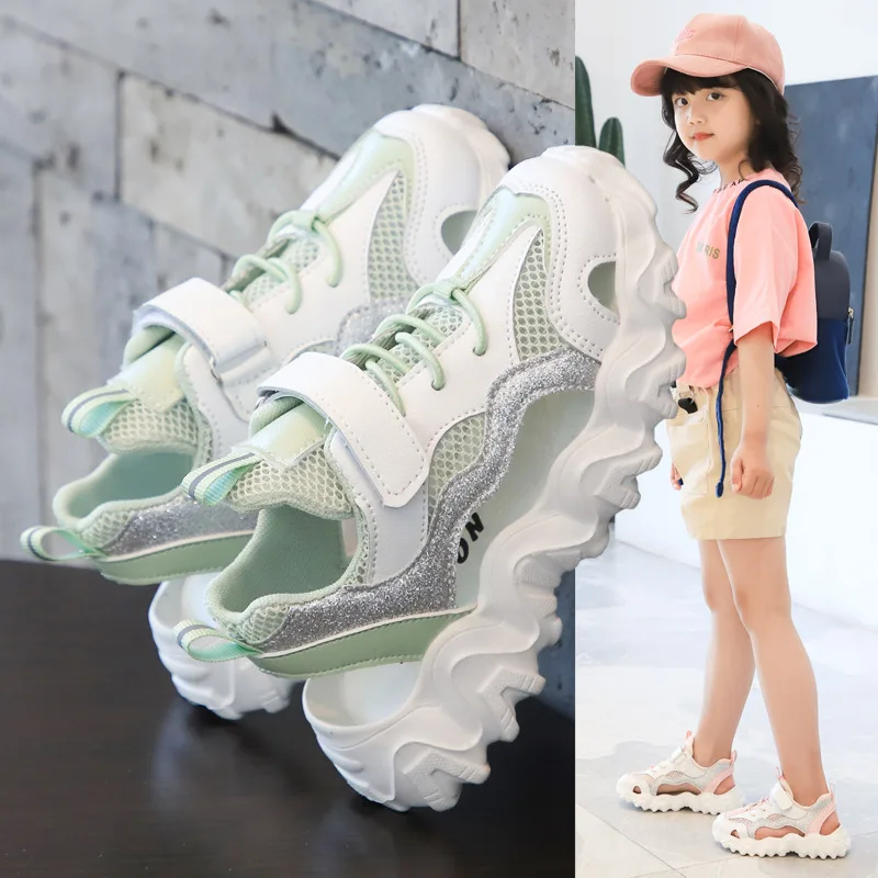 Summer Hollow Kids Shoes Mesh Sneakers Girl Young Children's Flat Shoes Basketball Sports Little Boy Casual Running Shoes 3-12
Summer Hollow Kids Shoes Mesh Sneakers Girl Young Children's Flat Shoes Basketball Sports Little Boy Casual Running Shoes 3-12