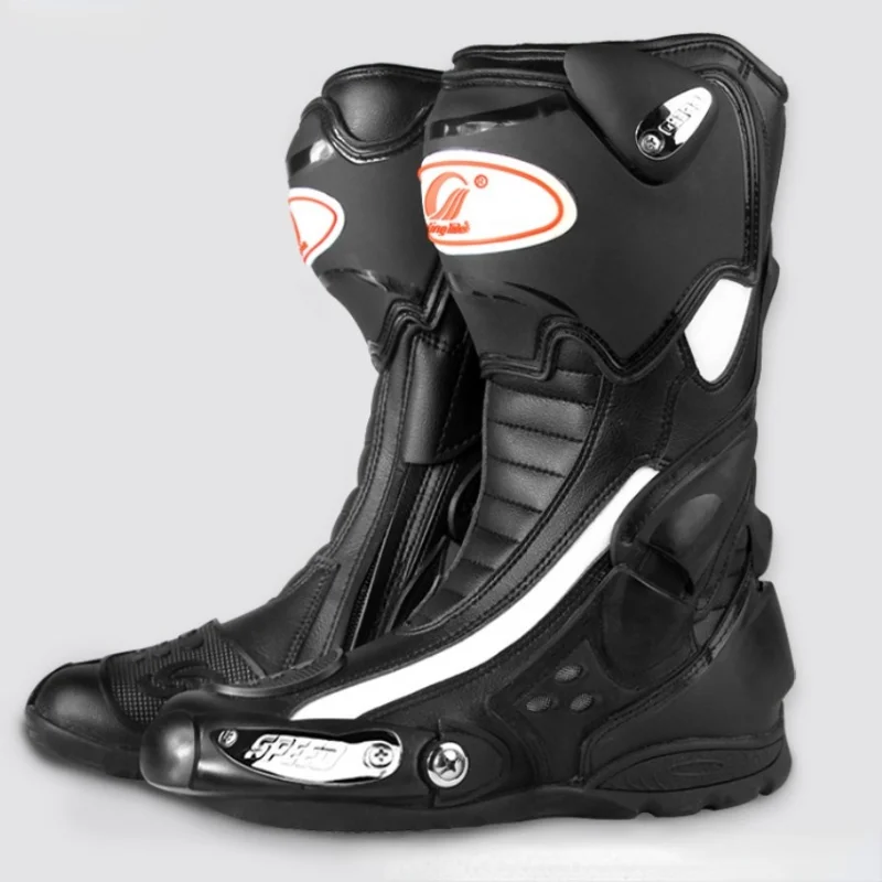 Ботинки для мотогонок, защитная обувь для езды на мотоцикле, защита для ног, длинные, защита от падения
Ботинки для мотогонок, защитная обувь для езды на мотоцикле, защита для ног, длинные, защита от падения