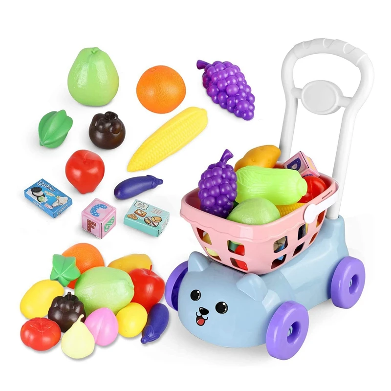 20Pc Supermarket Hand Shopping Cart Kids Toys Simulation Grocery Kitchen Pretend Play Food Accessories for Children
20Pc Supermarket Hand Shopping Cart Kids Toys Simulation Grocery Kitchen Pretend Play Food Accessories for Children