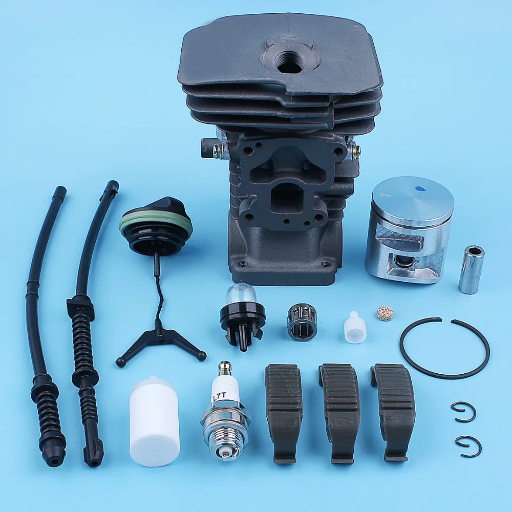 41mm Nikasil Cylinder Piston Fuel Line Primer Bulb Kit For Jonsered 2240 CS2240 S Chainsaw Cover Snap Clip Cap Filter Spare Part
41mm Nikasil Cylinder Piston Fuel Line Primer Bulb Kit For Jonsered 2240 CS2240 S Chainsaw Cover Snap Clip Cap Filter Spare Part