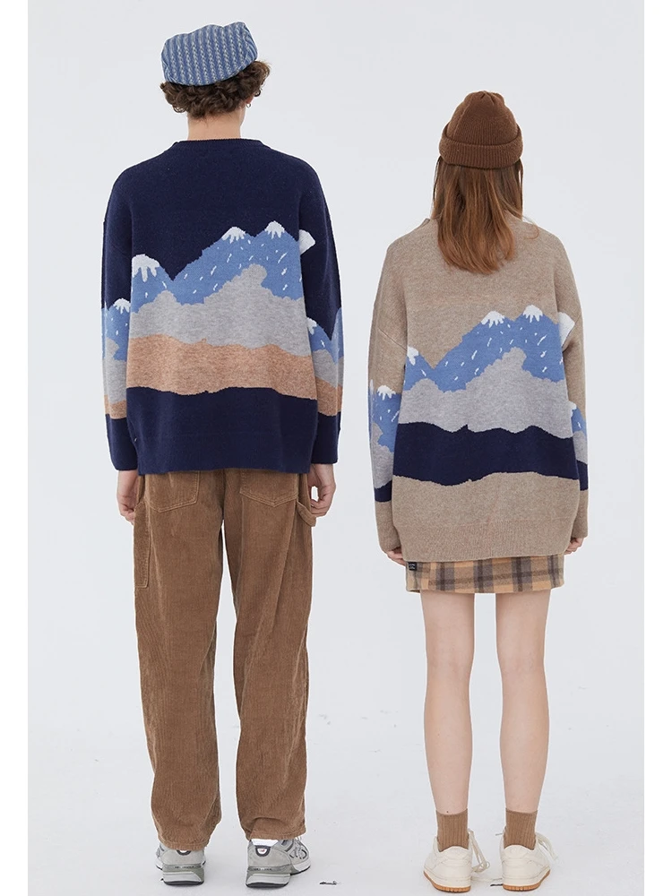 Fashion Hipster Snow Mountain Bear Patchwork Knit Jumper Sweaters Unisex Streetwear Hip Hop Harajuku Knitwear Pullover Tops Men
Fashion Hipster Snow Mountain Bear Patchwork Knit Jumper Sweaters Unisex Streetwear Hip Hop Harajuku Knitwear Pullover Tops Men