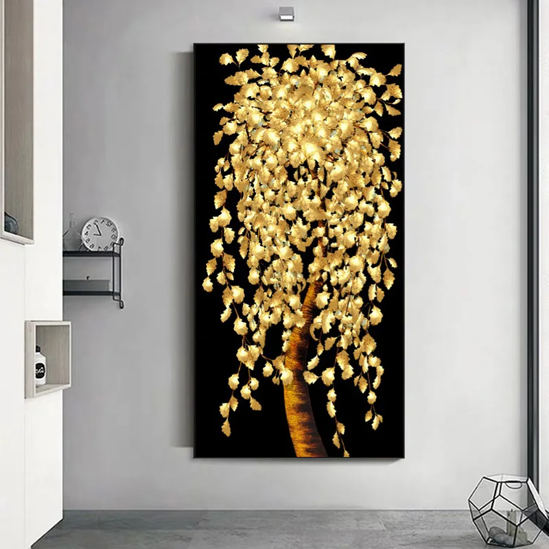 Abstract Golden Art Leaves and Money Tree Oil Canvas Painting Posters Prints Wall Art Pictures for Living Room Decor Cuadros
Abstract Golden Art Leaves and Money Tree Oil Canvas Painting Posters Prints Wall Art Pictures for Living Room Decor Cuadros