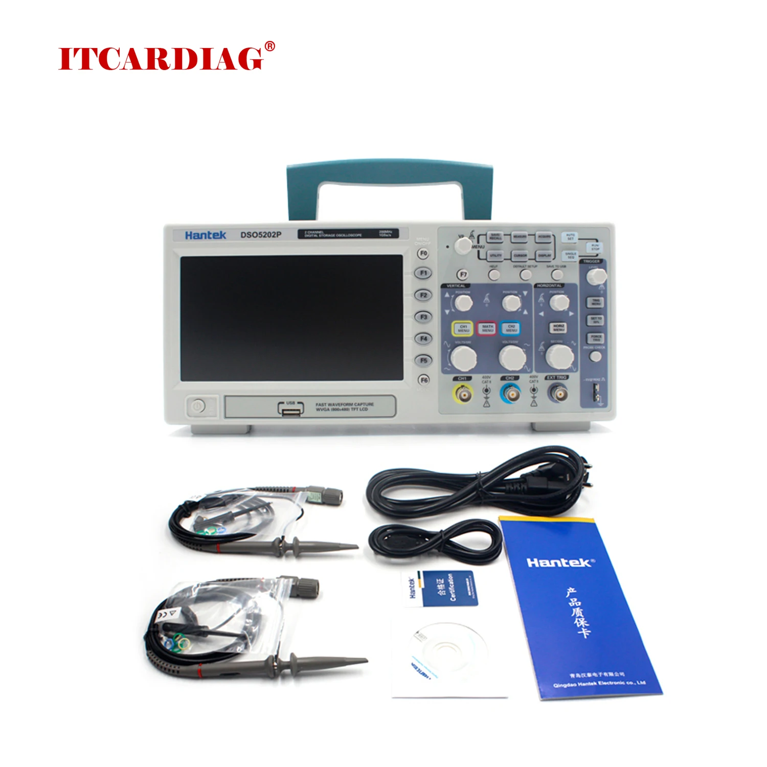 Hantek DSO5202P цифровой осциллограф 200 МГц полоса пропускания 2 канала ПК USB LCD Портативный Osciloscopio Portatil электрические инструменты 
Hantek DSO5202P цифровой осциллограф 200 МГц полоса пропускания 2 канала ПК USB LCD Портативный Osciloscopio Portatil электрические инструменты