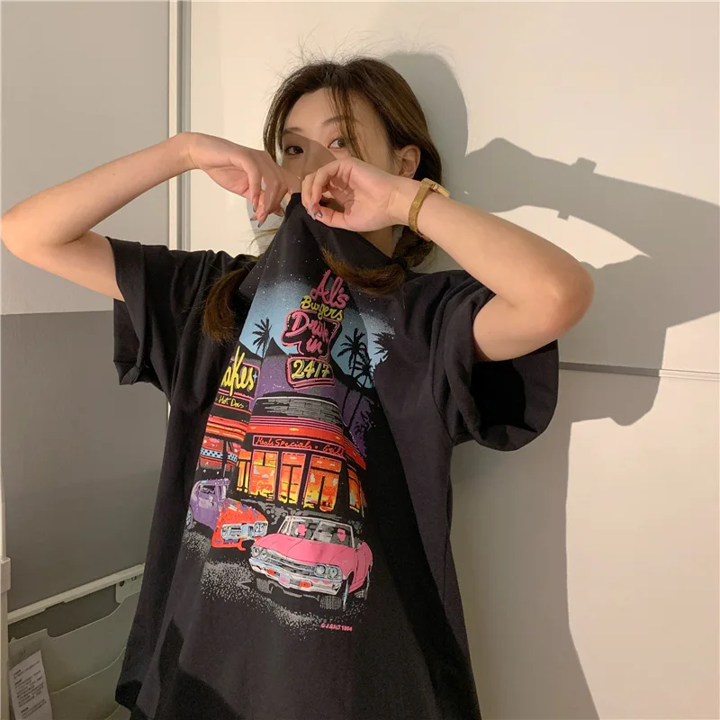90s t-shirts streetwear o-neck short sleeve top y2k outfits t clothing vintage nightclub print harajuku streetwear tshirt punk 
90s t-shirts streetwear o-neck short sleeve top y2k outfits t clothing vintage nightclub print harajuku streetwear tshirt punk