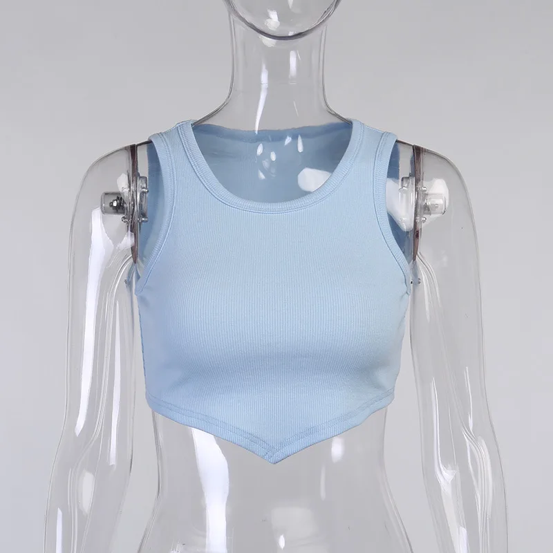 UETEEY Sexy Solid Ribbed Knitted Tank Tops for Women Summer Clothes Streetwear Cute Y2k Crop Top Baby Blue White
UETEEY Sexy Solid Ribbed Knitted Tank Tops for Women Summer Clothes Streetwear Cute Y2k Crop Top Baby Blue White