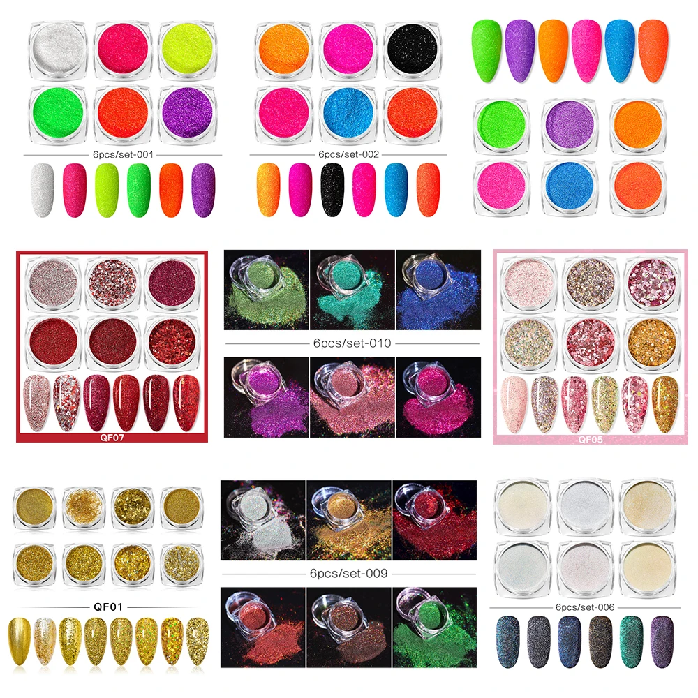 54Pcs/Set Colorful Nail Glitters Set Holographics Nail Powder Flake Nail Art Sequins DIY Decoration
54Pcs/Set Colorful Nail Glitters Set Holographics Nail Powder Flake Nail Art Sequins DIY Decoration