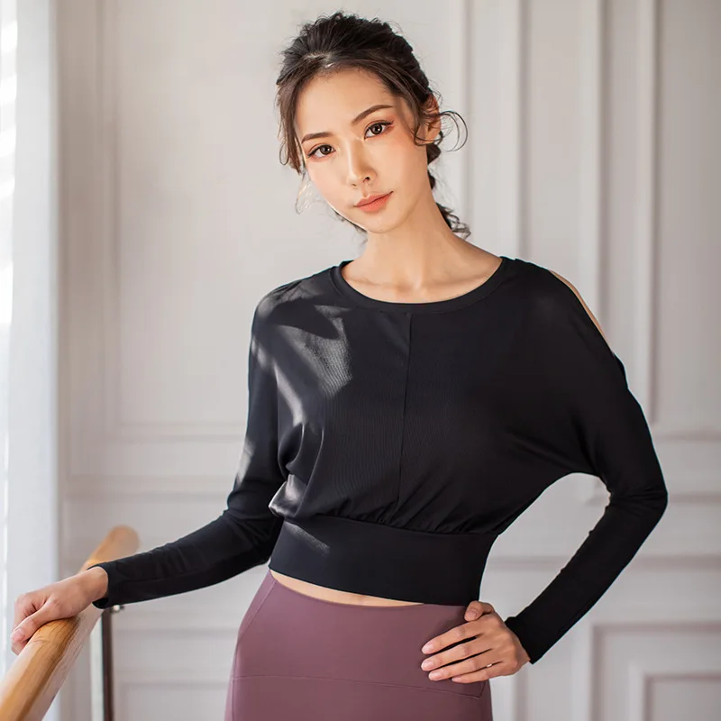 Women Yoga Shirt Long Sleeve Hollow Design Fitness Crop Top Dance Training Activewear Breathable Sportswear Solid Waist Length
Women Yoga Shirt Long Sleeve Hollow Design Fitness Crop Top Dance Training Activewear Breathable Sportswear Solid Waist Length