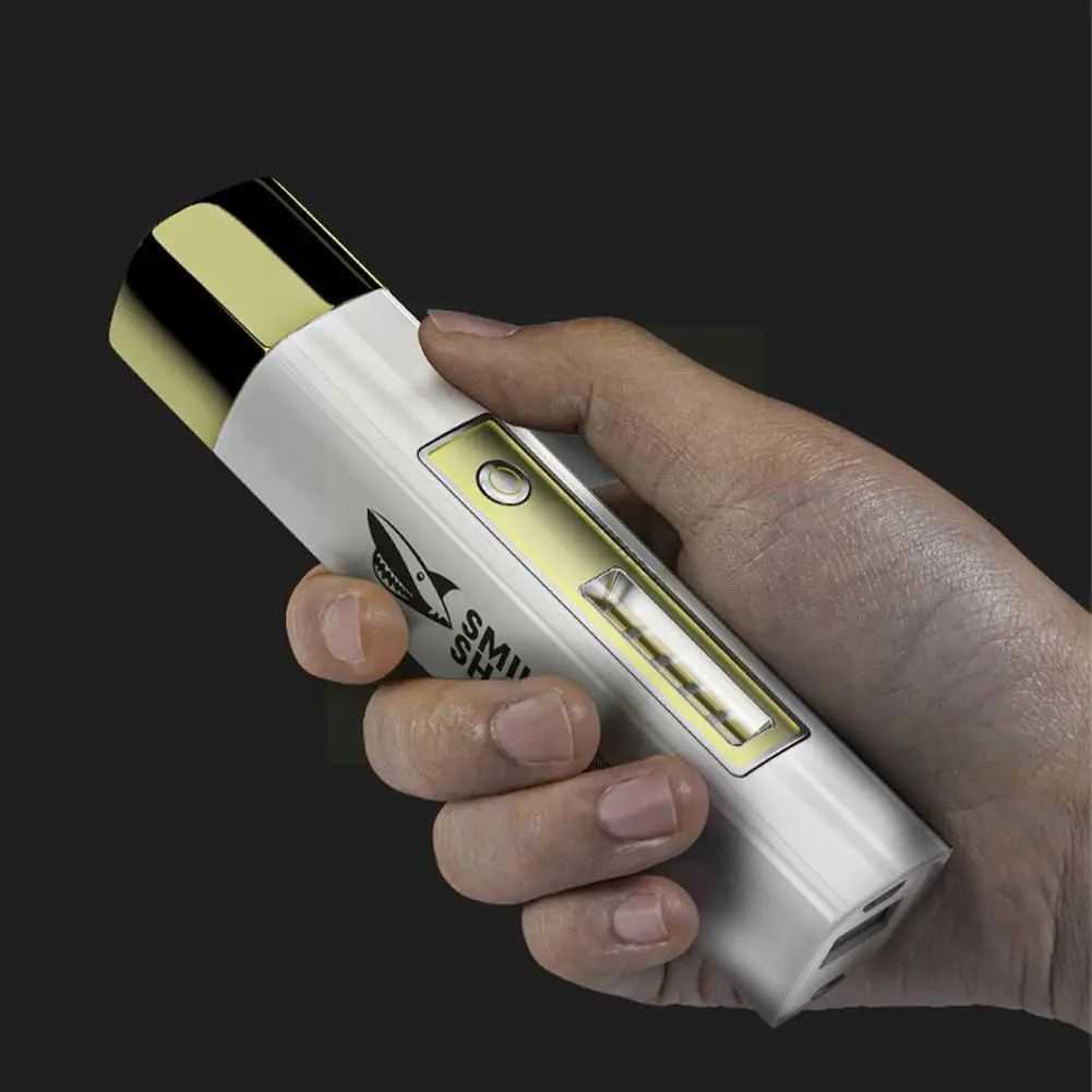 Portable Mini High Light Flashlight Smiling Shark Power Rechargeable Bright Bank Usb Waterproof Powerful Camplight
Portable Mini High Light Flashlight Smiling Shark Power Rechargeable Bright Bank Usb Waterproof Powerful Camplight