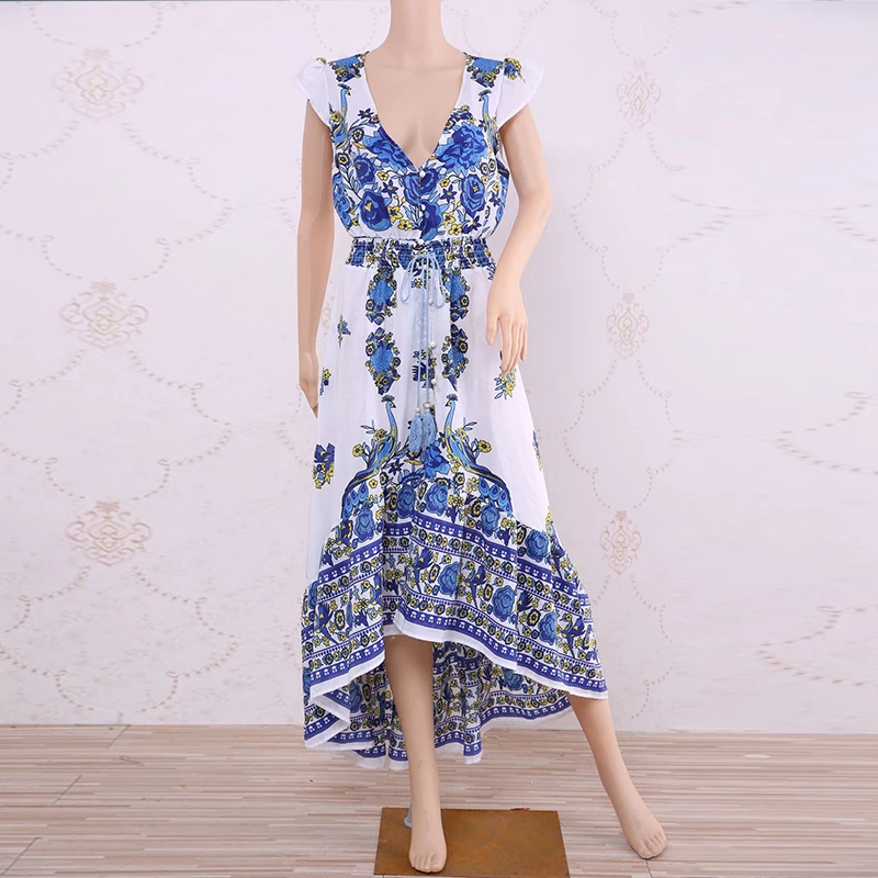 2021 Vintage Floral Print Long Dress Sexy V-Neck Short Sleeve New Women Dress Summer Boho Holiday Beach Casual Sundress Dress
2021 Vintage Floral Print Long Dress Sexy V-Neck Short Sleeve New Women Dress Summer Boho Holiday Beach Casual Sundress Dress