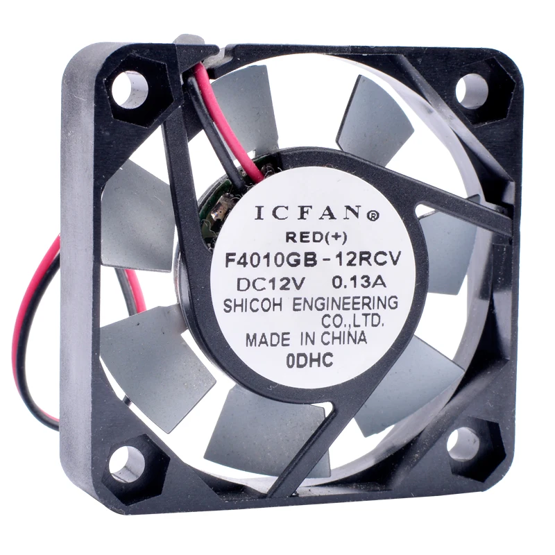 

ICFAN F4010GB-12RCV 4cm 40x40x10mm 40mm fan DC12V 0.13A fan blade with metal sheet, high temperature resistant cooling fan