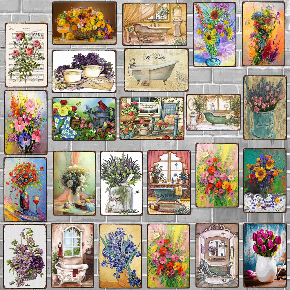 Flowers Plaque Metal Vintage Lavender Gardens Plate Bath Crock Poster Wall Pub Home Art Farmhouse Decor
Flowers Plaque Metal Vintage Lavender Gardens Plate Bath Crock Poster Wall Pub Home Art Farmhouse Decor