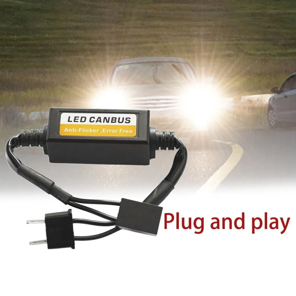 H7 LED Headlight Decoder Adapter 2Pcs Resistance Eliminator Canbus Anti-Flicker Harness Bulbs Resistor Warning Error Canceller
H7 LED Headlight Decoder Adapter 2Pcs Resistance Eliminator Canbus Anti-Flicker Harness Bulbs Resistor Warning Error Canceller