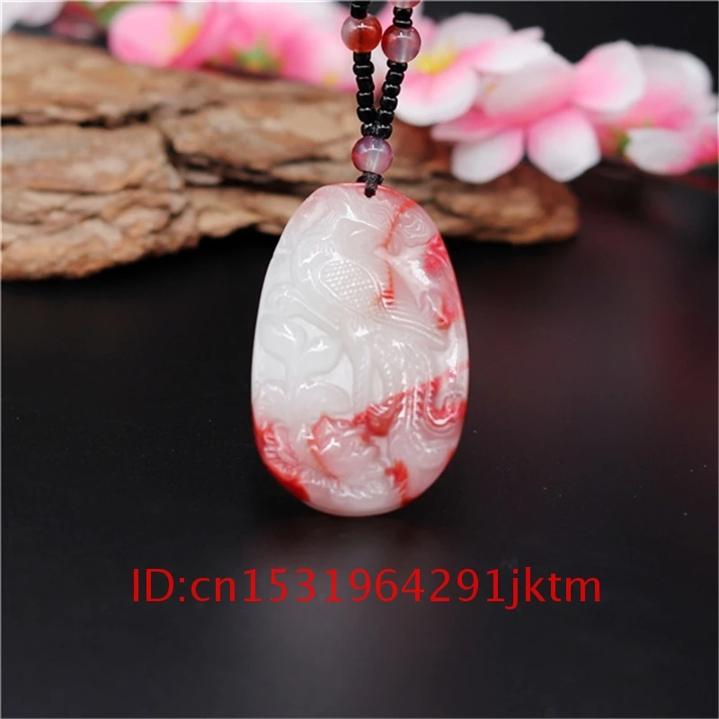 Hand Pendant Phoenix Natural Amulet for Jewelry Chinese Men Jade Fashion Carved Necklace Women White Charm Jadeite Red Gifts
Hand Pendant Phoenix Natural Amulet for Jewelry Chinese Men Jade Fashion Carved Necklace Women White Charm Jadeite Red Gifts