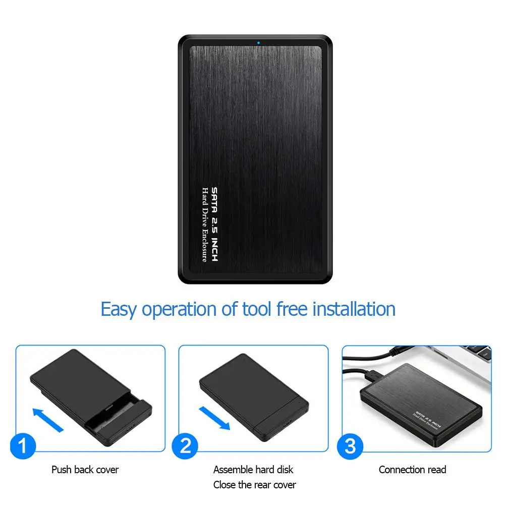 2.5 inch USB 3.0 to SATA HDD SSD Mobile Hard Disk Case Aluminum Alloy 5Gbps High Speed 2TB Enclosure Portable USB3.0 HDD Case
2.5 inch USB 3.0 to SATA HDD SSD Mobile Hard Disk Case Aluminum Alloy 5Gbps High Speed 2TB Enclosure Portable USB3.0 HDD Case
