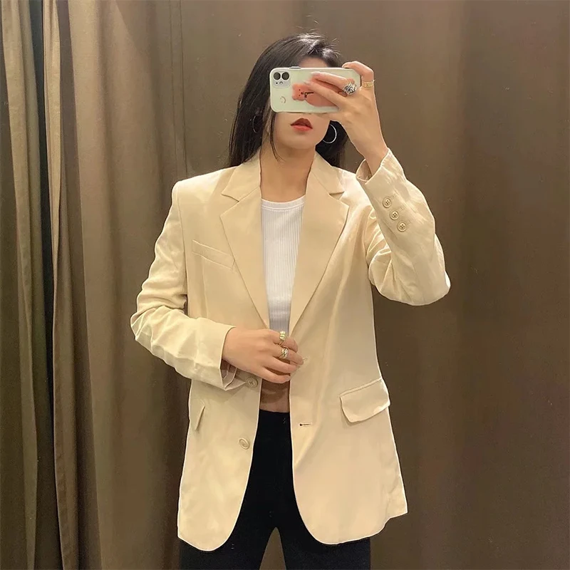 2021 Autumn and Winter New Women Single-Breasted Pocket Elegant Office Formal Wear Casual Fashion Chic Lady blazer
2021 Autumn and Winter New Women Single-Breasted Pocket Elegant Office Formal Wear Casual Fashion Chic Lady blazer