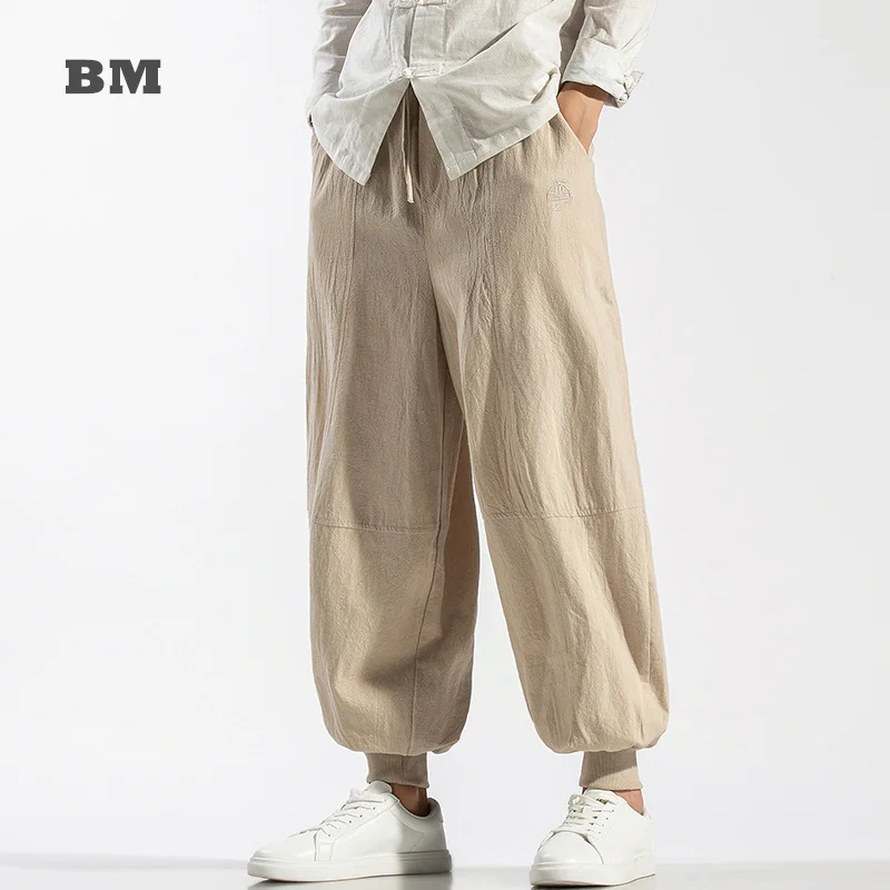 Chinese Style Plus Size Sports Casual Pants Loose Harajuku Bloomers Men Clothing Fashion Practicing Wu Dang Tai Chi Trousers
Chinese Style Plus Size Sports Casual Pants Loose Harajuku Bloomers Men Clothing Fashion Practicing Wu Dang Tai Chi Trousers