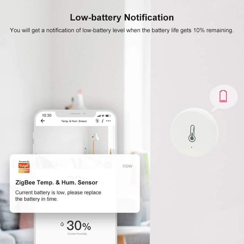 1-10 pcs tuya smart ZigBee Temperature Sensor humidity detector APP automation residential Work With Alexa Google smartthings
1-10 pcs tuya smart ZigBee Temperature Sensor humidity detector APP automation residential Work With Alexa Google smartthings