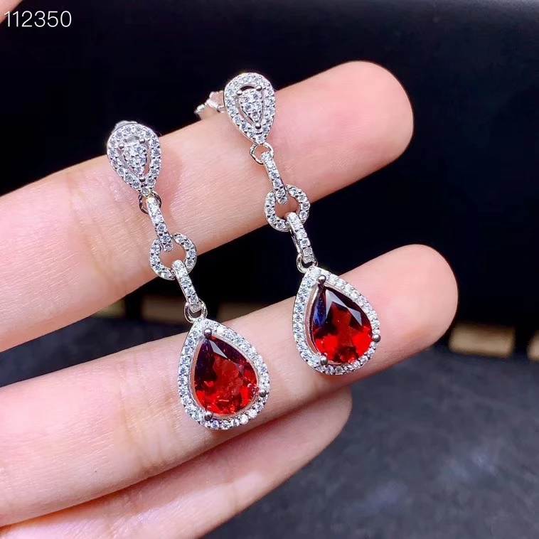 water drop style red garnet stud earrings for women jewelry real 925 silver natural gem good color girl birthday gift on sale
water drop style red garnet stud earrings for women jewelry real 925 silver natural gem good color girl birthday gift on sale