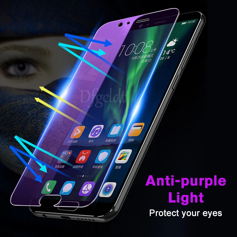 9H Hard Anti Purple Tempered Glass for Huawei Honor 9 Youth 8X P20 P30 P40 Mate 10 Pro 20X Lite Nova 3 3i 5t 7i Screen Protector
9H Hard Anti Purple Tempered Glass for Huawei Honor 9 Youth 8X P20 P30 P40 Mate 10 Pro 20X Lite Nova 3 3i 5t 7i Screen Protector