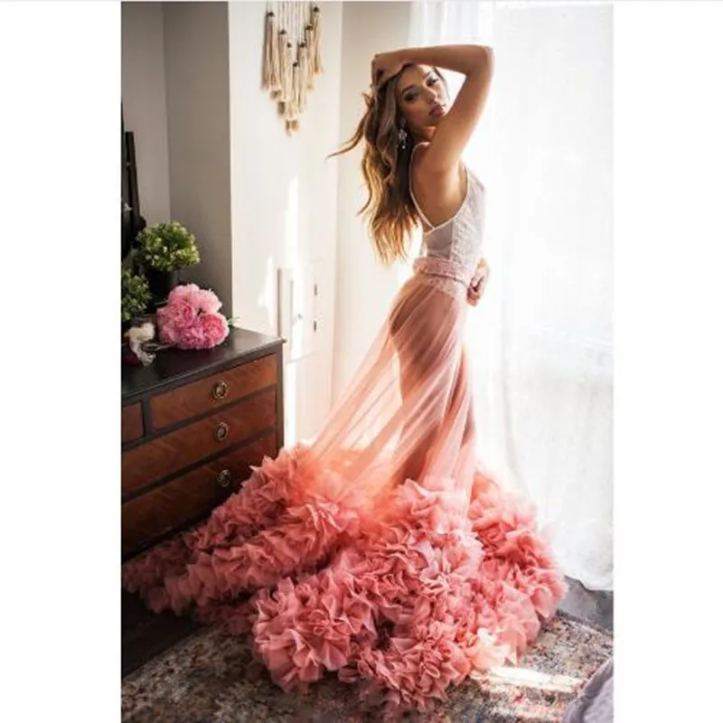 2020 Hot Sexy One Layer See Through Tulle Long Skirt Chic Ruffle Bottom Maxi Skirt for Photoshoot Tulle Prom Party Skirts
2020 Hot Sexy One Layer See Through Tulle Long Skirt Chic Ruffle Bottom Maxi Skirt for Photoshoot Tulle Prom Party Skirts