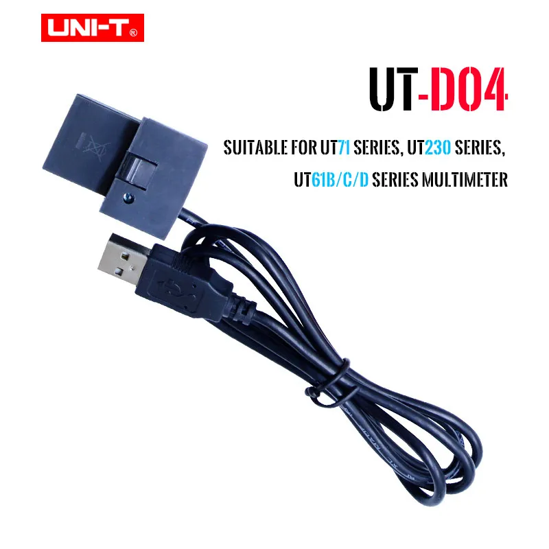

UNI-T UT-D04 Connection Cable USB Interface Computer Data Transimission Line for UT71 UT61 UT60 UT81 UT230 Multimeter