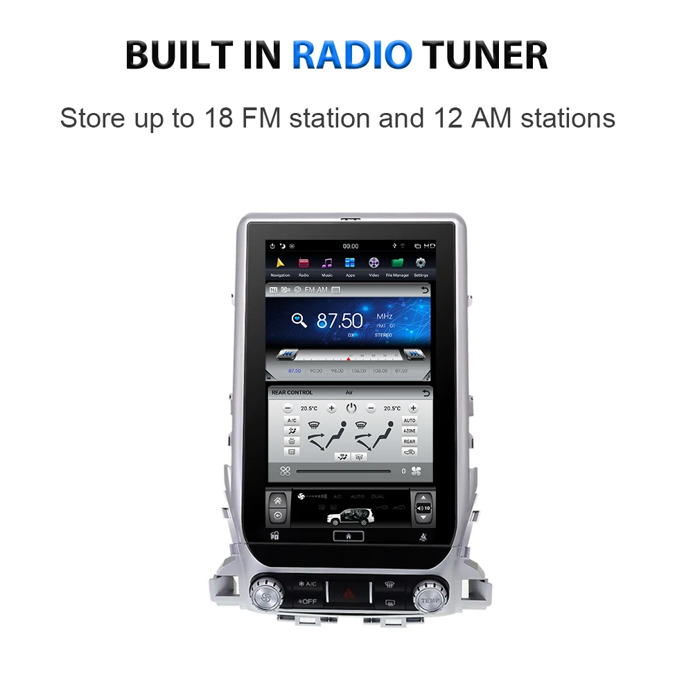 ONKAR 13.6 inch Car Android 9.0 GPS Navigation For Toyota Land Cruiser 200 LC200 2016 2017 2018 2019 Bluetooth 5.0 Car Stereo
ONKAR 13.6 inch Car Android 9.0 GPS Navigation For Toyota Land Cruiser 200 LC200 2016 2017 2018 2019 Bluetooth 5.0 Car Stereo