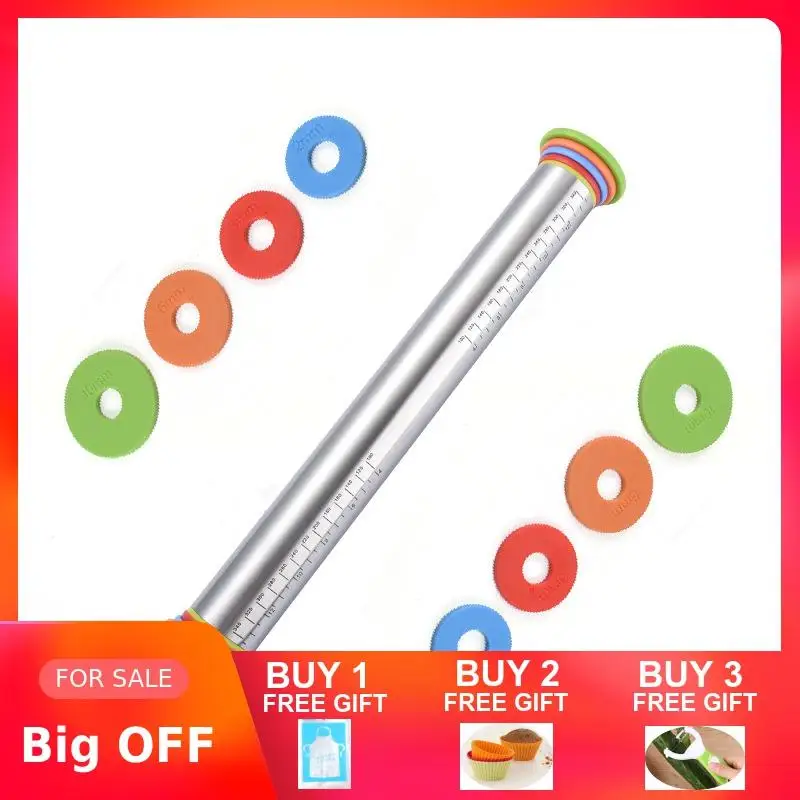 17inch Adjustable Stainless Steel Cake Roller Rolling Pin With Dough Mat Dough Roller with Removable Adjustable Thickness Rings
17inch Adjustable Stainless Steel Cake Roller Rolling Pin With Dough Mat Dough Roller with Removable Adjustable Thickness Rings