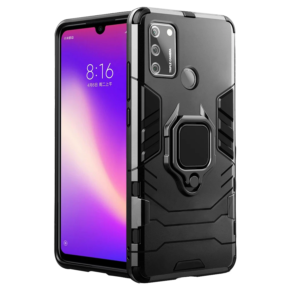 Armor Magnetic Case For Huawei P40 P30 P20 Pro Mate 40 30 20 Honor 10 Lite 9X 8X 8A P Smart Z 2019 Nova 5T Ring Cover | Мобильные