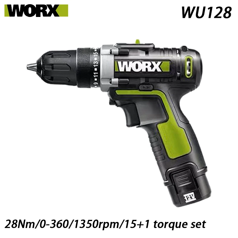 WORX Cordless drill WU128 household multifunctional rechargeable 12V lithium battery
WORX Cordless drill WU128 household multifunctional rechargeable 12V lithium battery