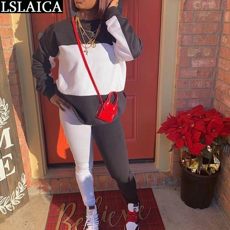 Tracksuit Women Straight Sleeve Sweatshirt Trousers Sports Suit Casual Two Piece Set Women Streetwear Fashion New Dresy Damskie
Tracksuit Women Straight Sleeve Sweatshirt Trousers Sports Suit Casual Two Piece Set Women Streetwear Fashion New Dresy Damskie