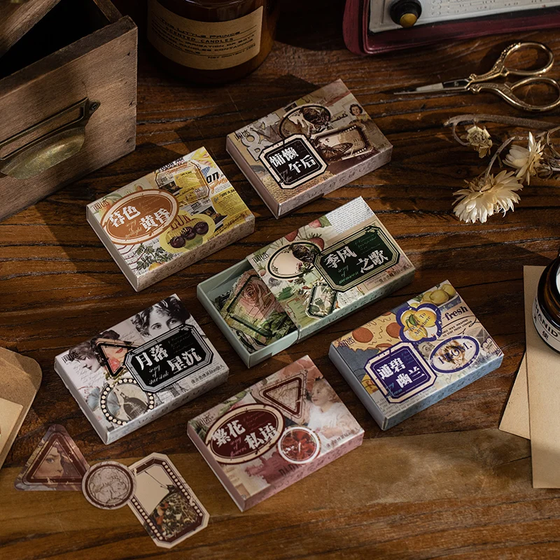 40 шт./коробка, бумажные стикеры в винтажном ностальгическом стиле
40 шт./коробка, бумажные стикеры в винтажном ностальгическом стиле