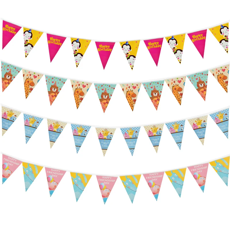 323CM Cartoon Animals Happy Birthday Pattern Paper Banner Bunting Hanging Garlands Baby Shower Festival Birthday Party Supplies
323CM Cartoon Animals Happy Birthday Pattern Paper Banner Bunting Hanging Garlands Baby Shower Festival Birthday Party Supplies