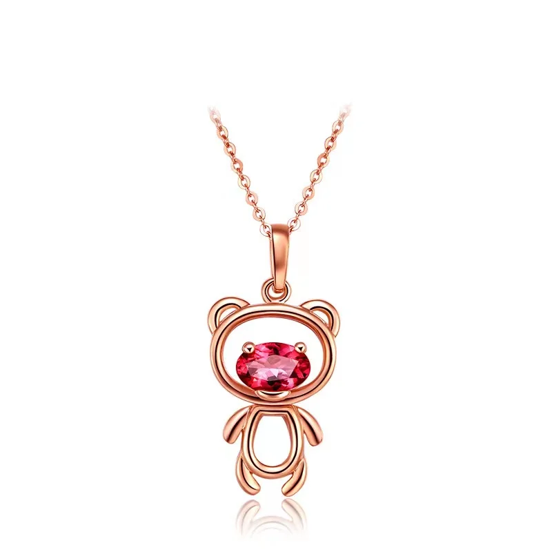 2021 Free Shipping High Quality Sweet Imitation Natural Ruby Bear Pendant Copper Alloy Necklace Ladies Fashion Jewelry Gifts
2021 Free Shipping High Quality Sweet Imitation Natural Ruby Bear Pendant Copper Alloy Necklace Ladies Fashion Jewelry Gifts