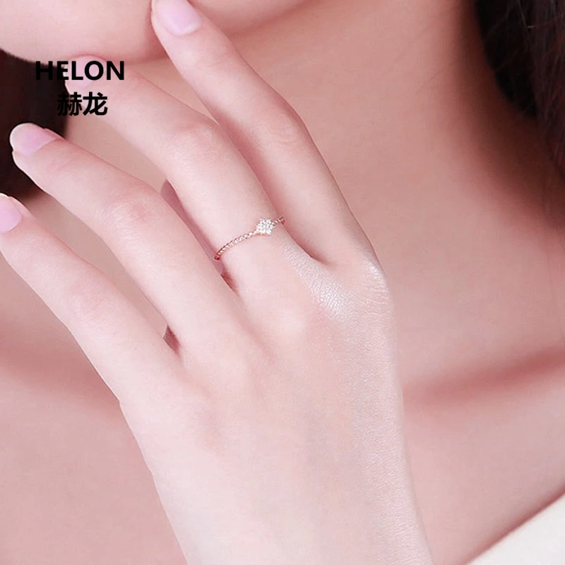 Solid 14k Rose Gold SI/H 100% Natural Diamonds Engagement Wedding Women Ring Fine Anniversary Band Jewelry Gift 
Solid 14k Rose Gold SI/H 100% Natural Diamonds Engagement Wedding Women Ring Fine Anniversary Band Jewelry Gift