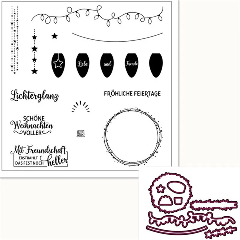 German Metal Cutting Dies and Clear Stamps Stencil For Scrapbook DIY Card Photo Album Embossing Crafts Dies 2021 
German Metal Cutting Dies and Clear Stamps Stencil For Scrapbook DIY Card Photo Album Embossing Crafts Dies 2021