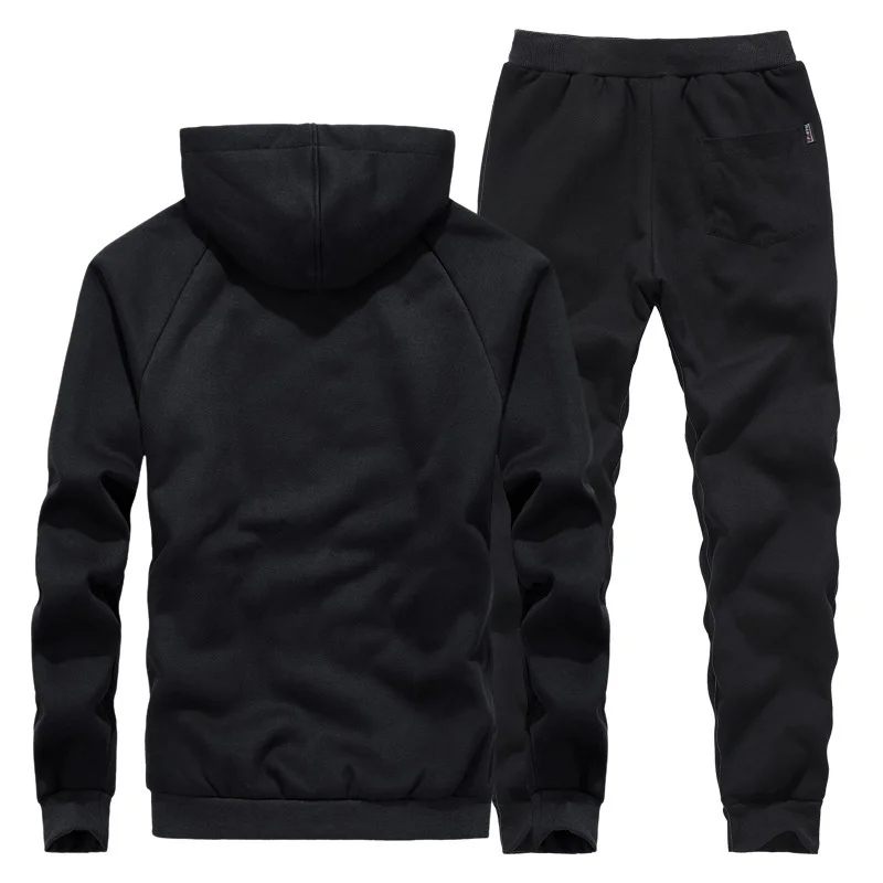 Cashmere sweater suit men's winter Korean hooded large men's warm sportswear two piece suit
Cashmere sweater suit men's winter Korean hooded large men's warm sportswear two piece suit