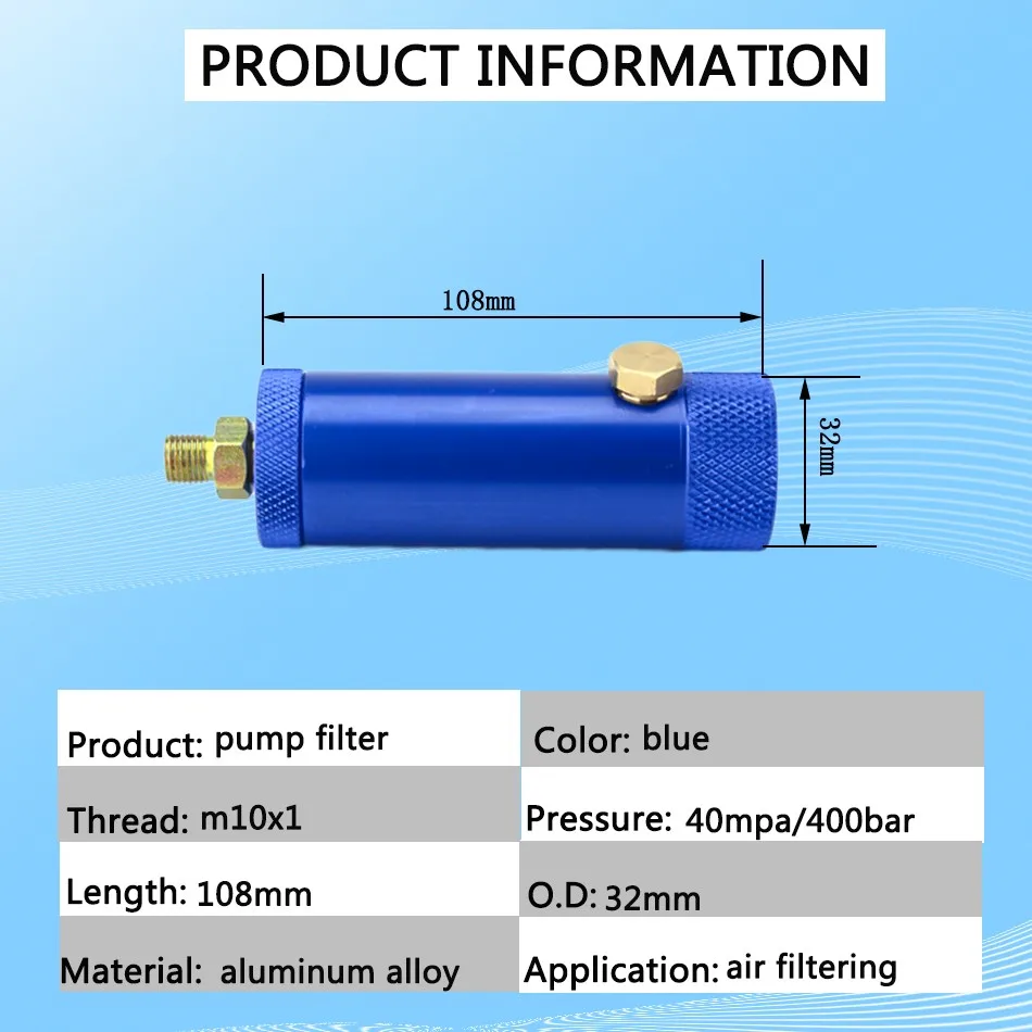 Пейнтбол PCP ручной насос воздушный фильтр водомасляный сепаратор высокого