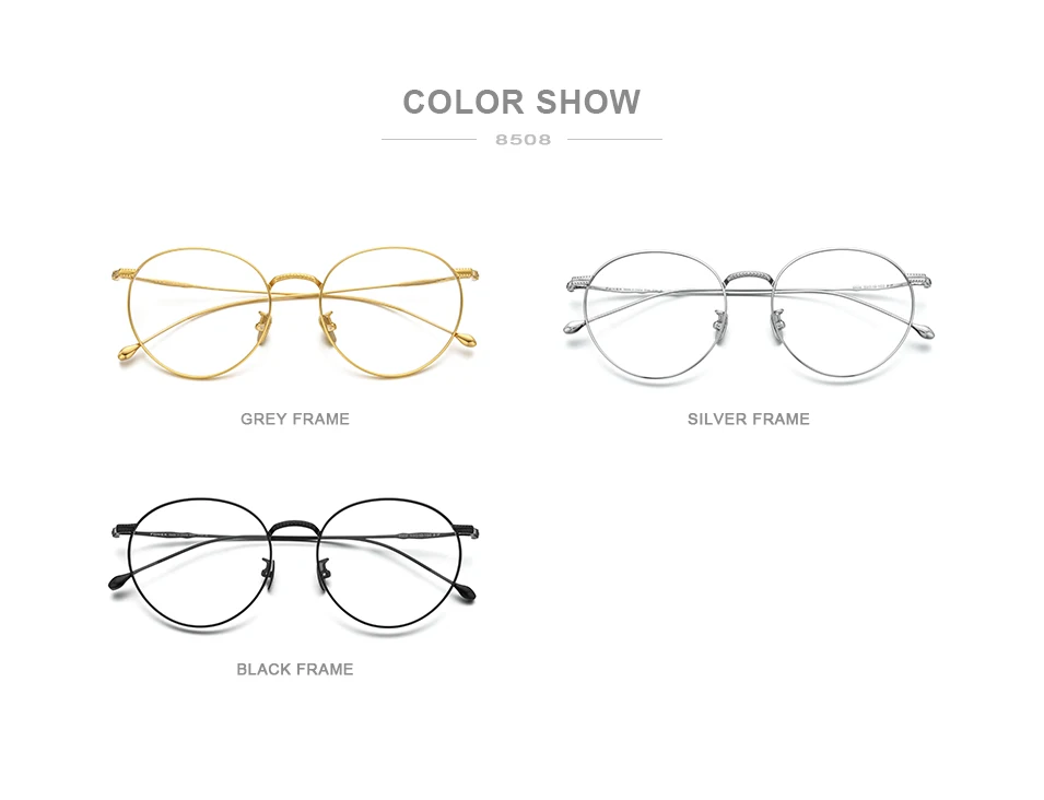 Pure Titanium Glasses Round Frame Women Retro Optical Eyewear High Quality Goggle Prescription Vintage Myopia Eyeglasses Men
Pure Titanium Glasses Round Frame Women Retro Optical Eyewear High Quality Goggle Prescription Vintage Myopia Eyeglasses Men