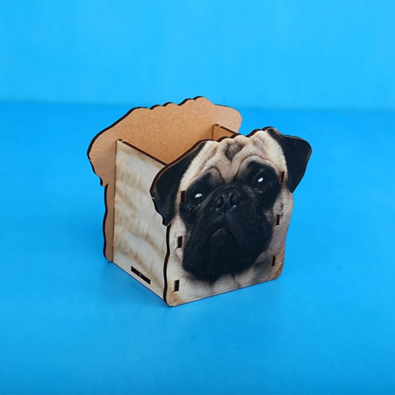 T3EB Diy Pen Holder Simulation Dog Desktop Wood Stationery Barrels Storage Box Organizer Desk Decoration Ornament DIY
T3EB Diy Pen Holder Simulation Dog Desktop Wood Stationery Barrels Storage Box Organizer Desk Decoration Ornament DIY