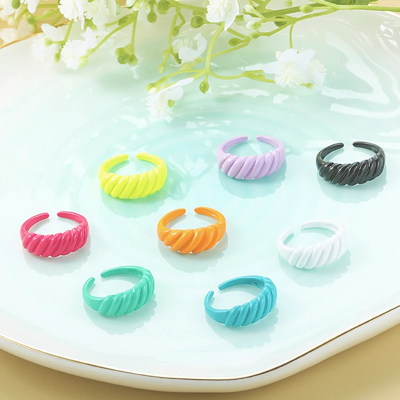 New Korean Candy Color Copper Drop Oil Texture Rings Cute Retro Irregular Geometric Open Ring for Women Party Accessories 
New Korean Candy Color Copper Drop Oil Texture Rings Cute Retro Irregular Geometric Open Ring for Women Party Accessories